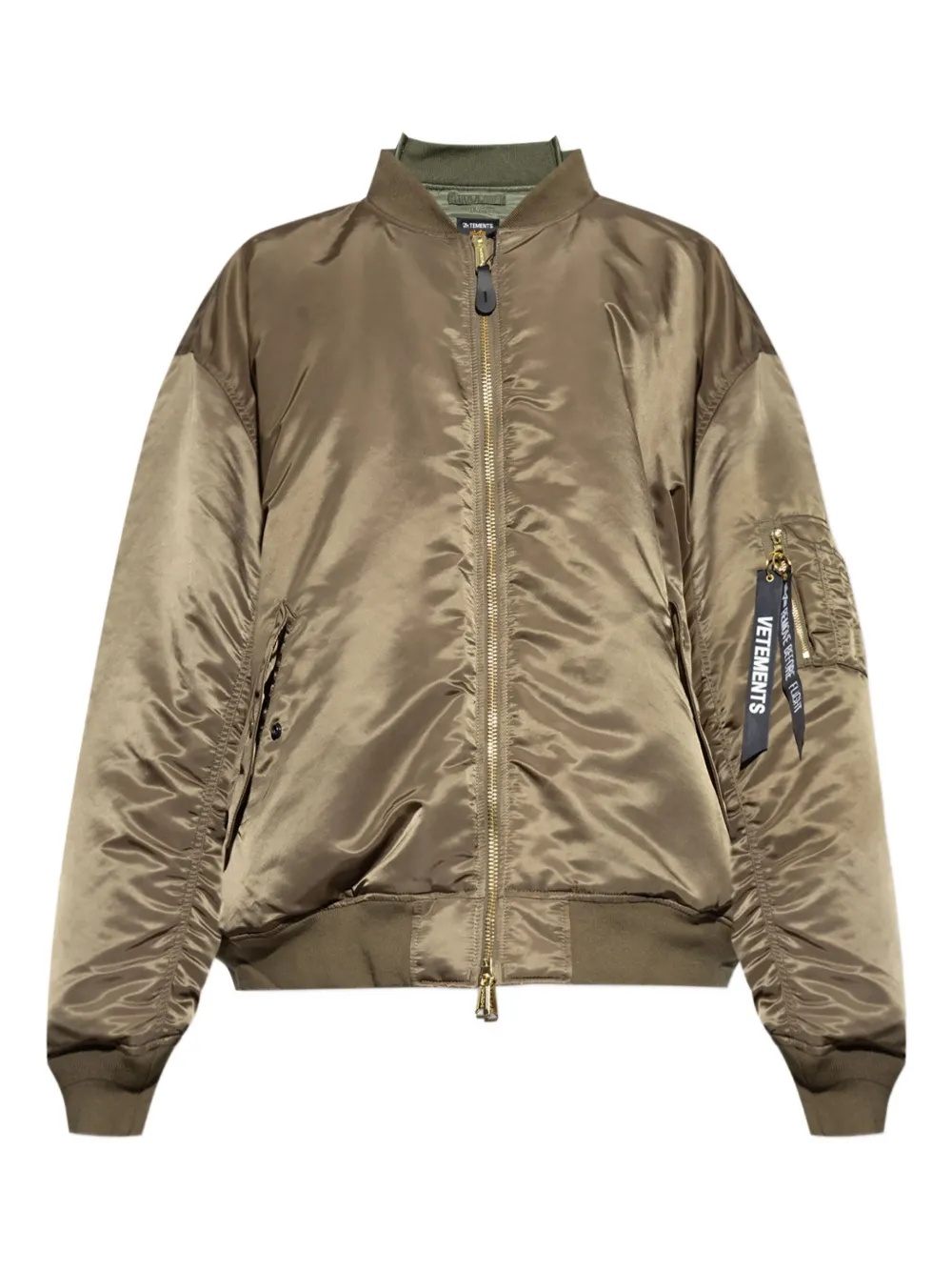 Vetements zip-fastening bomber jacket 31116214 60531105 1000