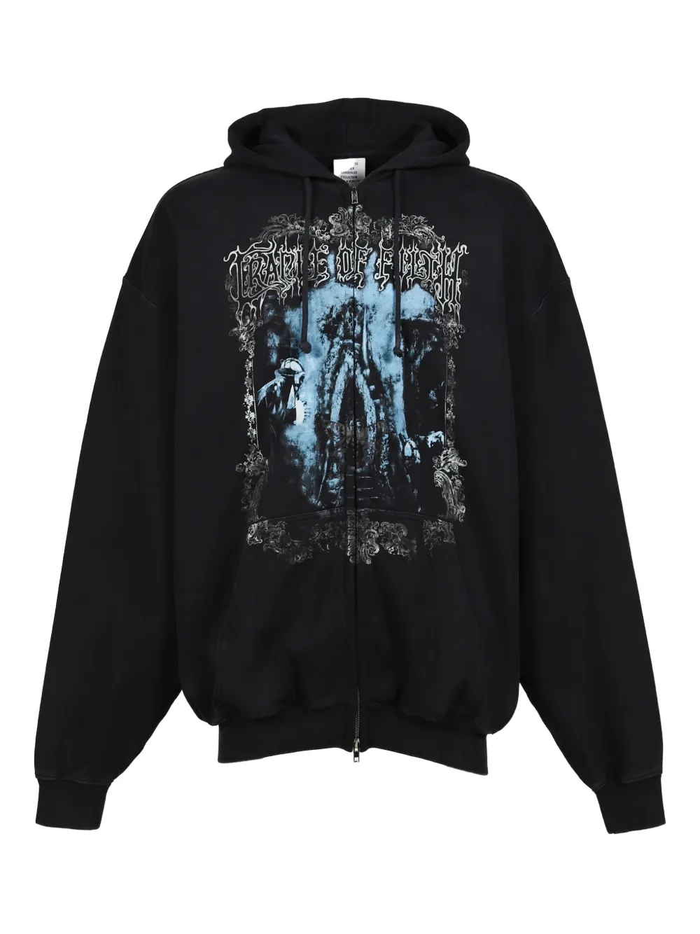 Vetements graphic-print zip-up hoodie 31934931 61548050 1000