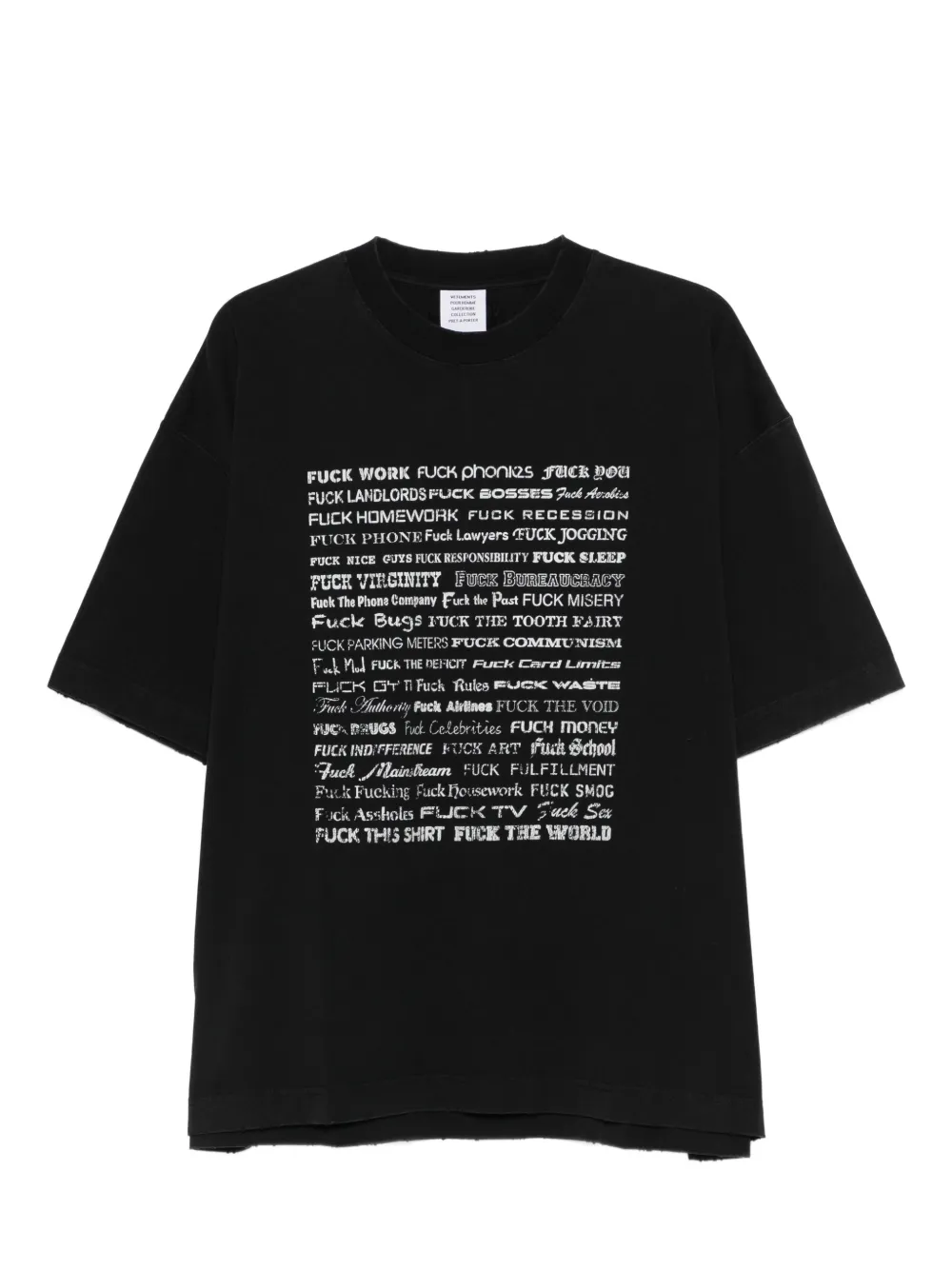 Vetements printed T-shirt 33266775 63948850 1000