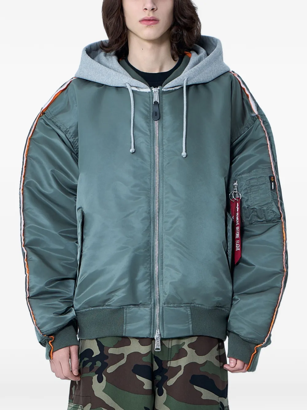 Vetements integrated-hood bomber jacket 35086176 66266193 1000