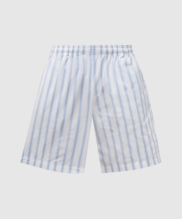 White striped Vetements shorts with logo 84744d6a 48cd 461a 83e7 3e716cdce112