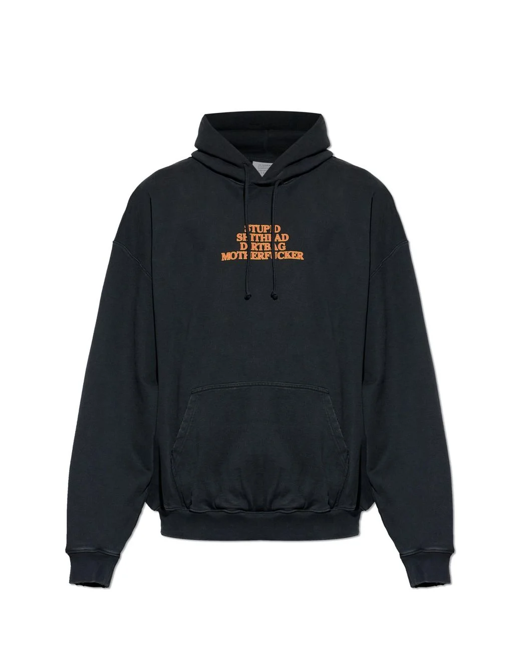 Vetements Men's Blue Sweatshirt With Print vetements BLACK Sweatshirt With Print