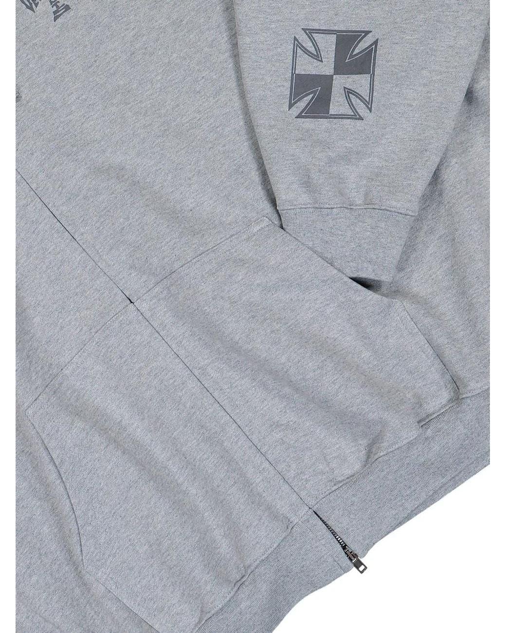 vetements Logo Zip Up Hoodie