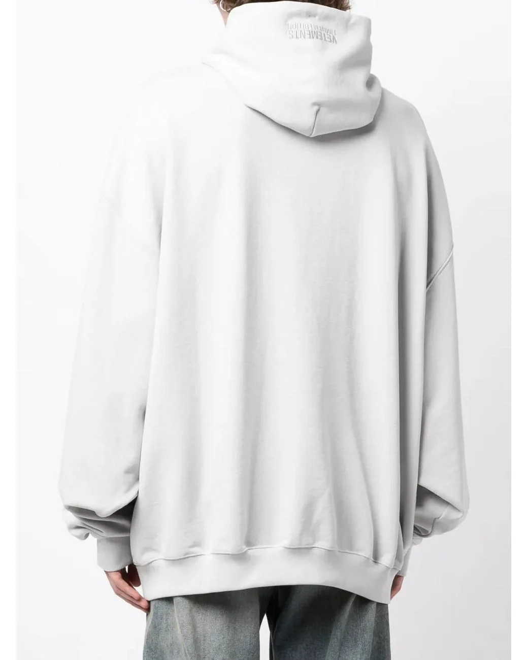 vetements black Logo Print Cotton Hoodie
