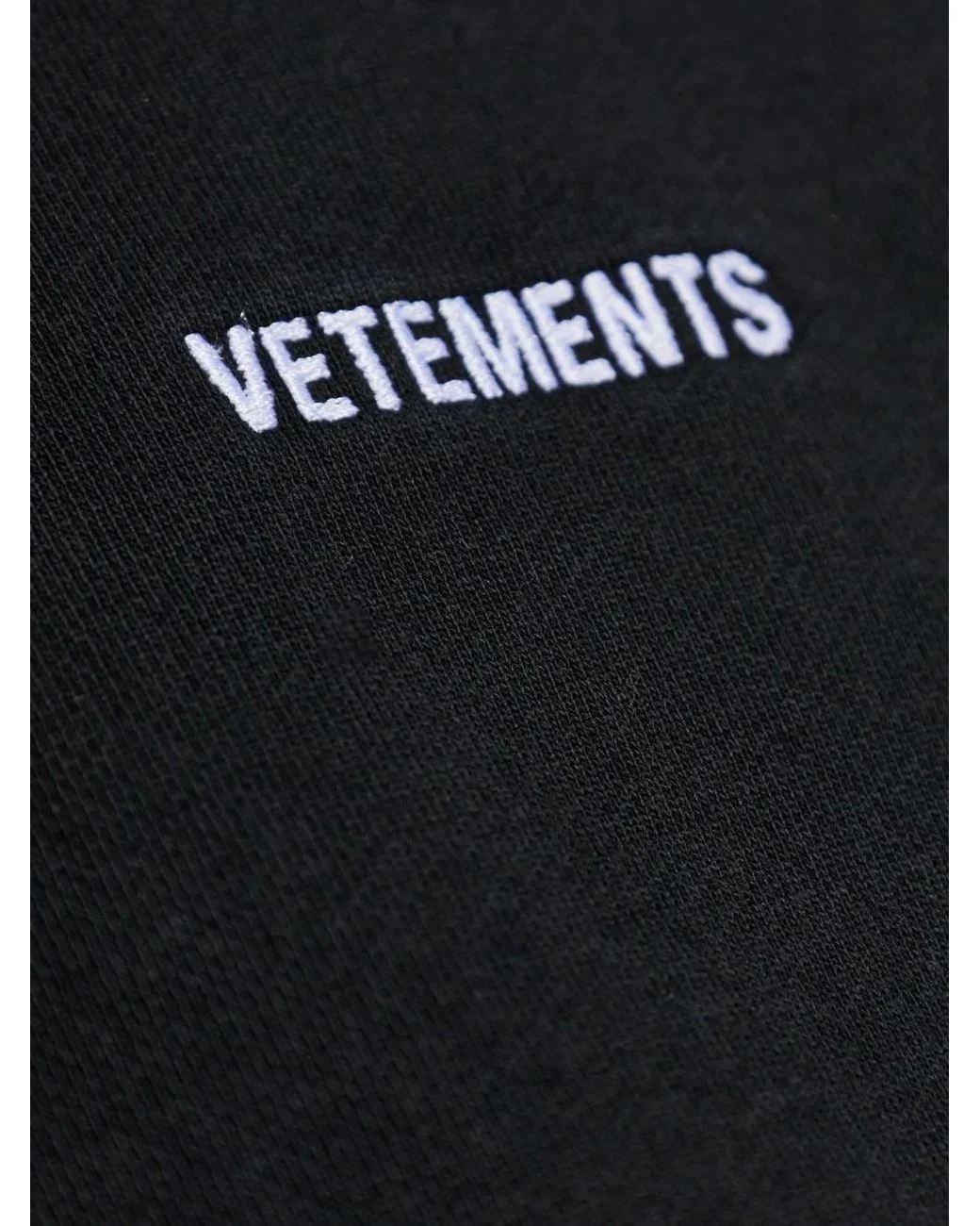 vetements black Long Detail Zip Fastening Hoodie 2