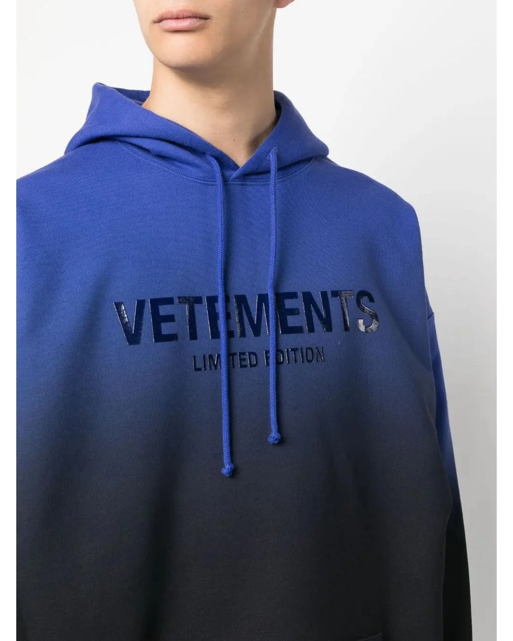 vetements blue Felpa Con Stampa 1