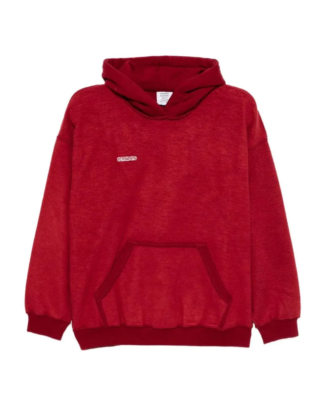 Men's Logo-Embroidered Vetements Hoodie Men's Logo-Embroidered Vetements Hoodie