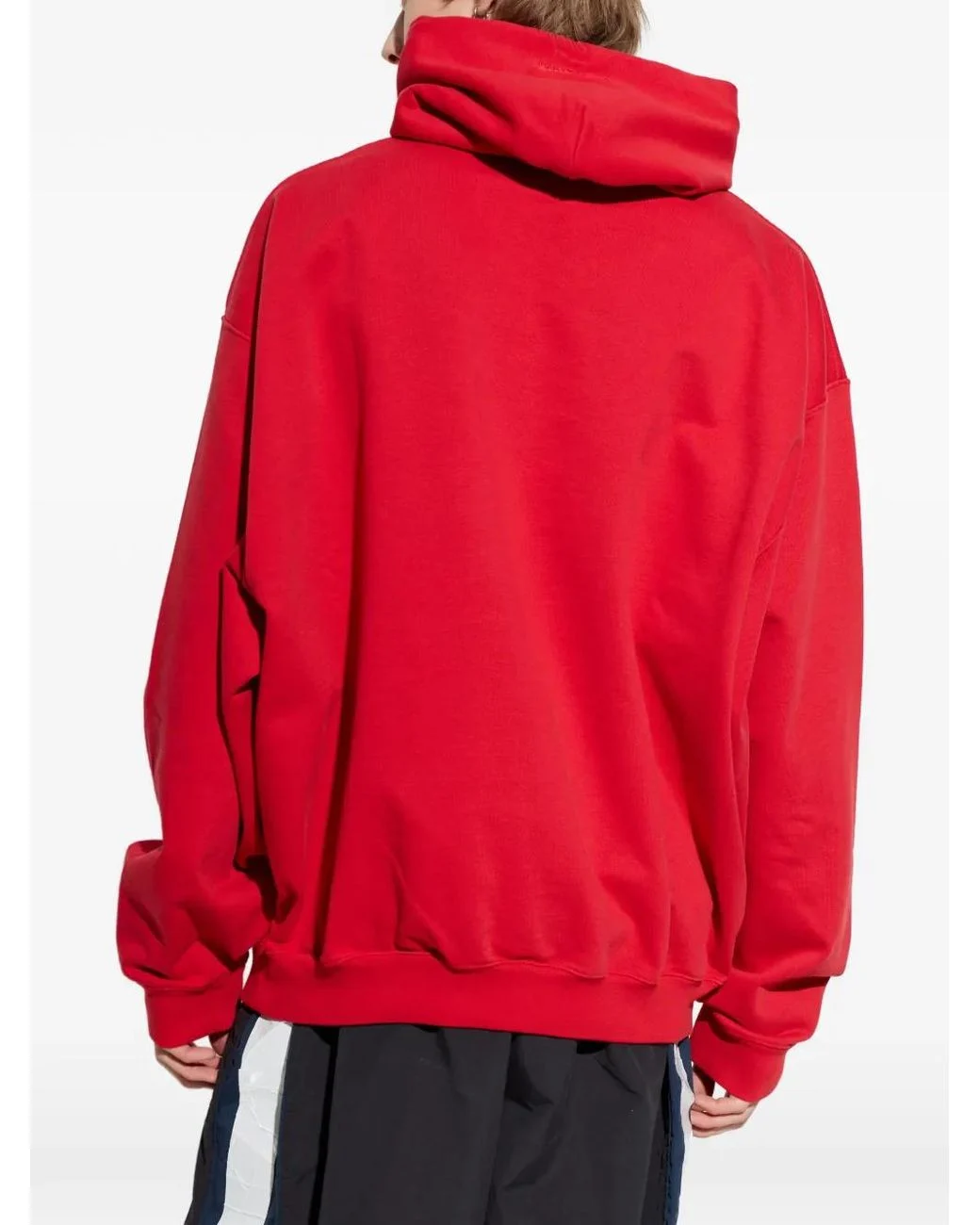 vetements red Long Sleeve Drawstrings Hoodie 1